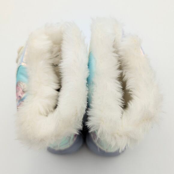 Disney's Frozen 2 Anna & Elsa Toddler Girls Faux Fur Winter Boots Size US5D EU20 - Picture 5 of 11